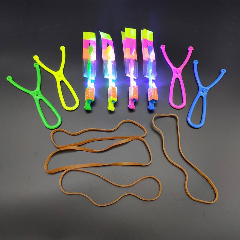 Ten big blue light arrows